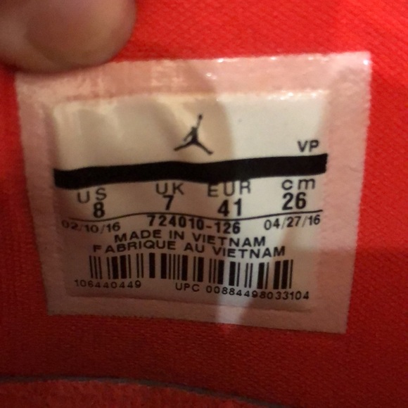 Jordan Eclipse White/Mtlc Gold, size 8 - Picture 5 of 6